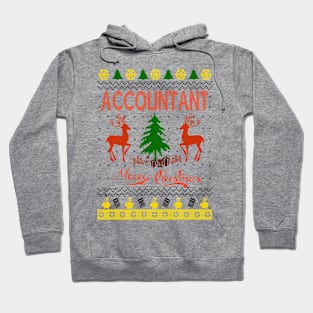 Accountant ugly xmas tshirt Hoodie